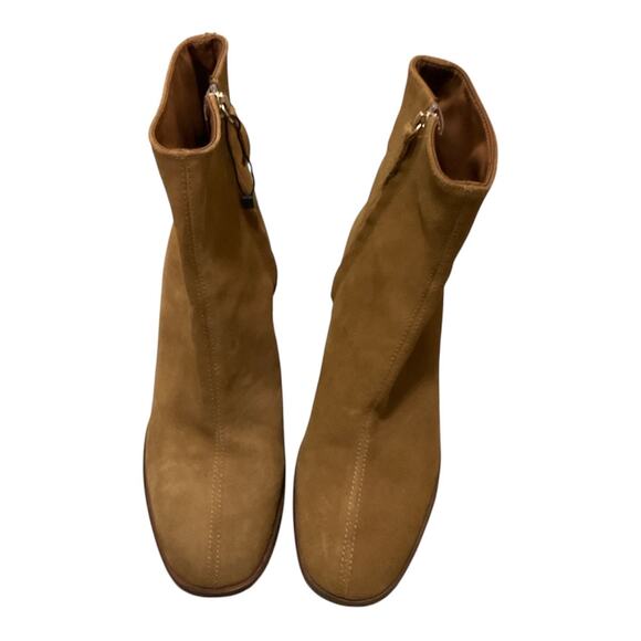 Mango Suede Boots Women Tan 39 NWOT - Picture 5 of 5